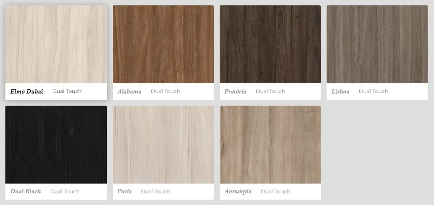 Tabela de cores MDF Guararapes — Dual Touch
